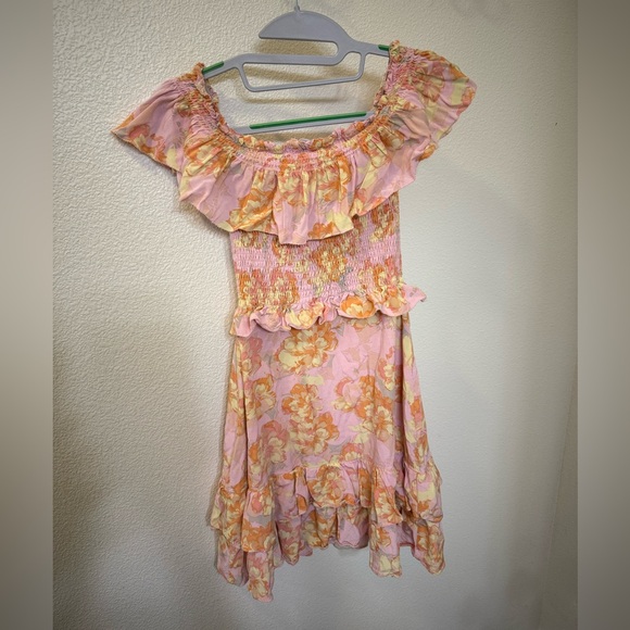 Astr Riviera Floral Off-Shoulder ruffle Dress - Picture 3 of 5